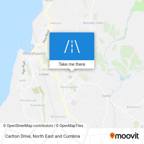 Carlton Drive map