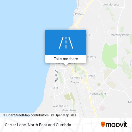 Carter Lane map