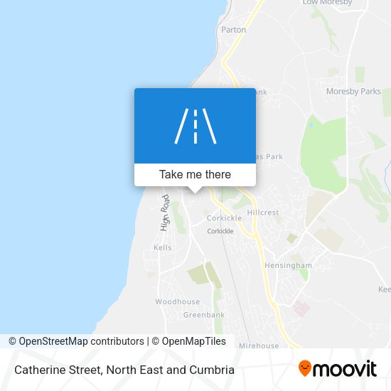 Catherine Street map