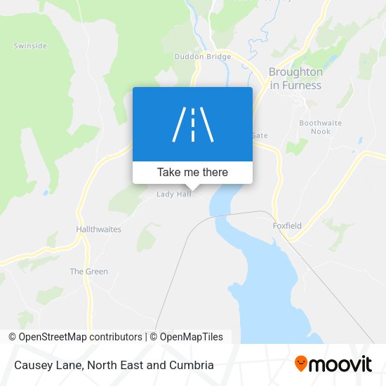 Causey Lane map