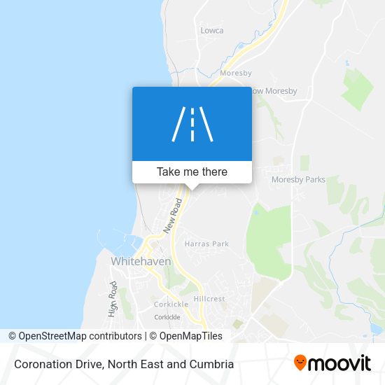 Coronation Drive map