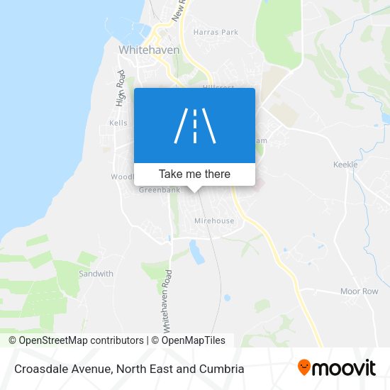 Croasdale Avenue map