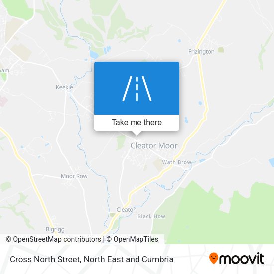 Cross North Street map