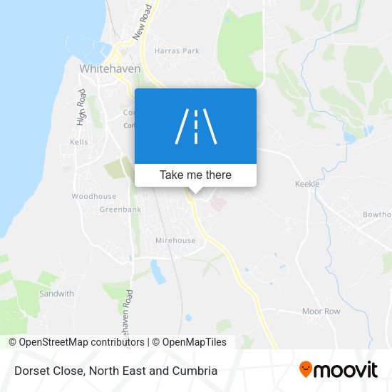 Dorset Close map