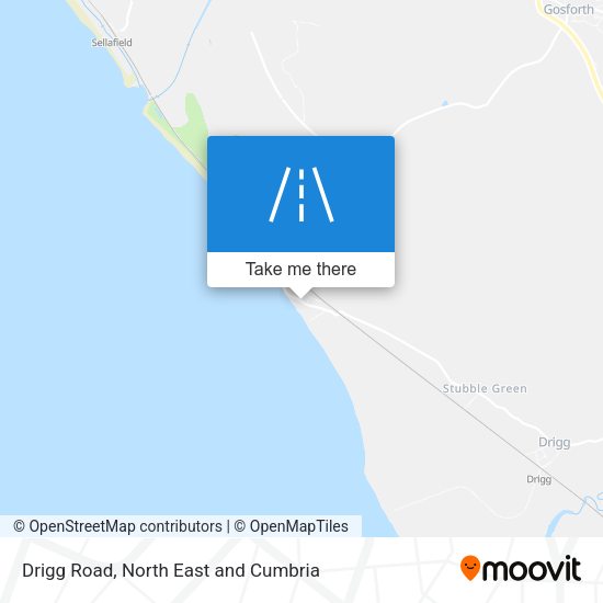 Drigg Road map