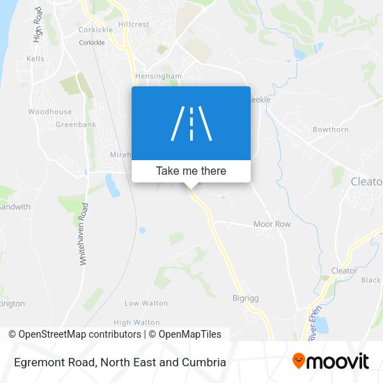 Egremont Road map