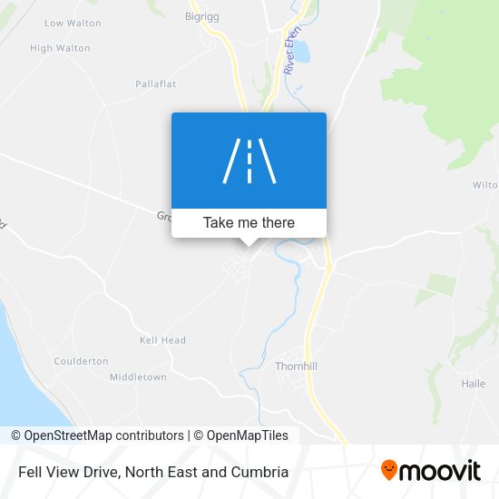 Fell View Drive map