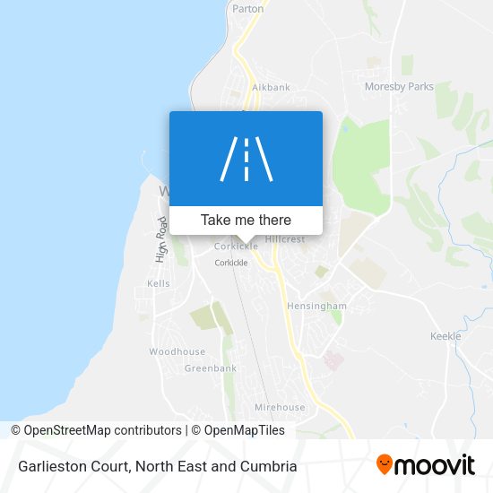 Garlieston Court map