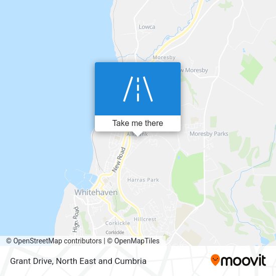 Grant Drive map