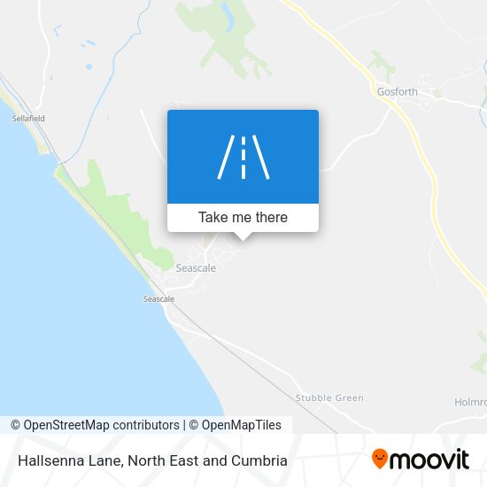Hallsenna Lane map