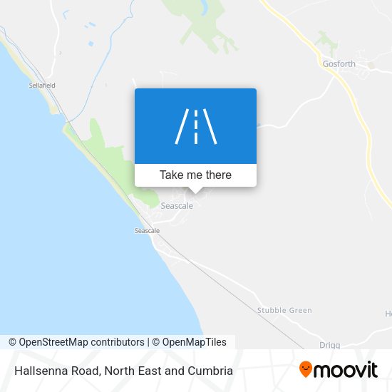 Hallsenna Road map