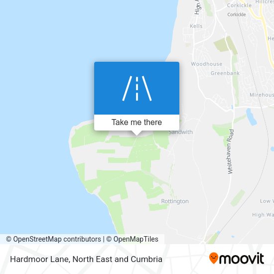 Hardmoor Lane map