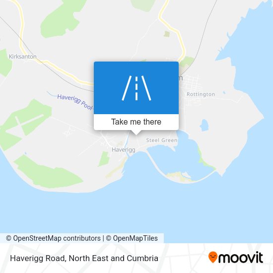 Haverigg Road map