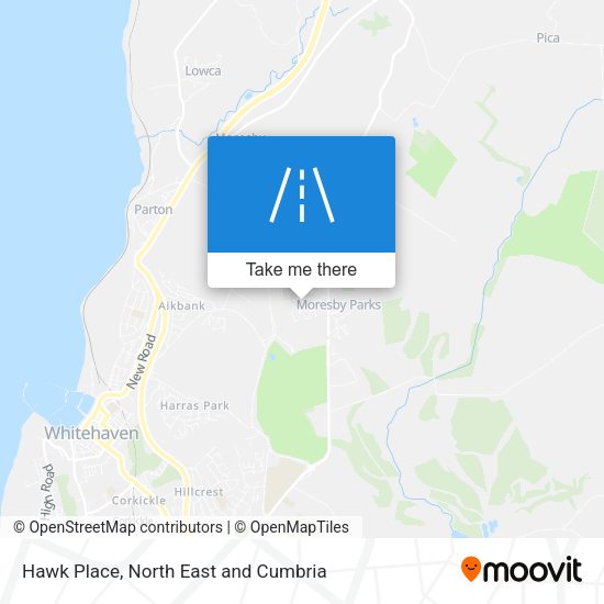 Hawk Place map