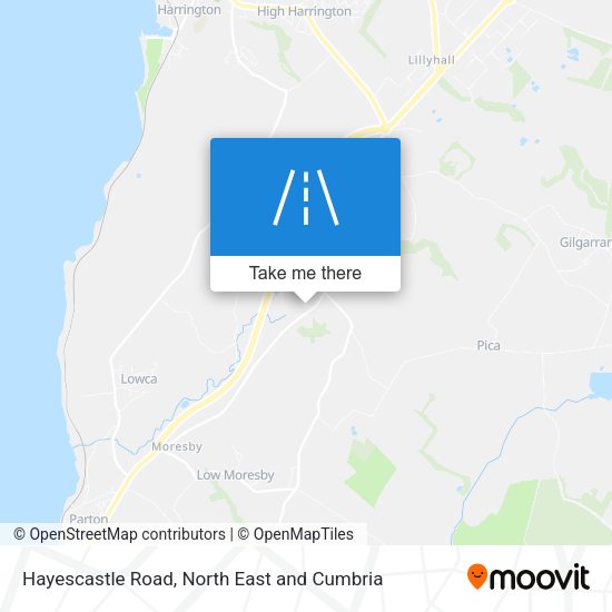 Hayescastle Road map