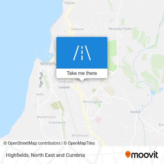 Highfields map