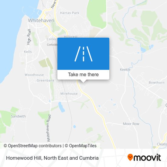 Homewood Hill map