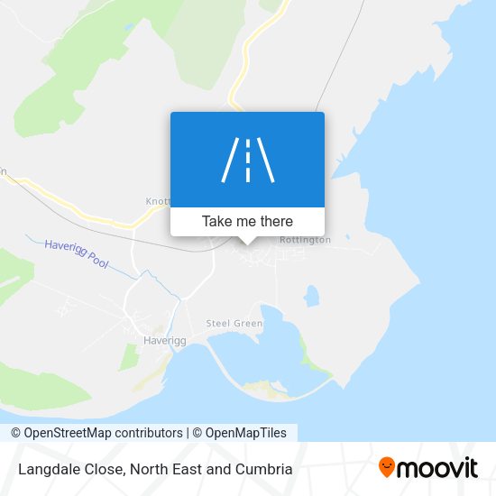 Langdale Close map