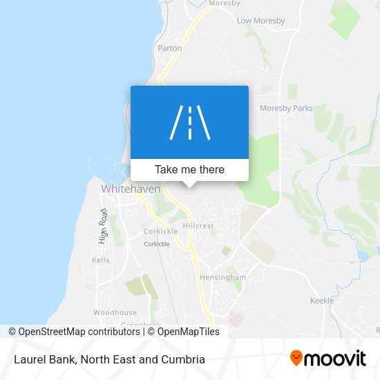 Laurel Bank map