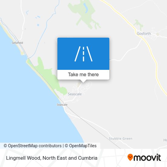 Lingmell Wood map