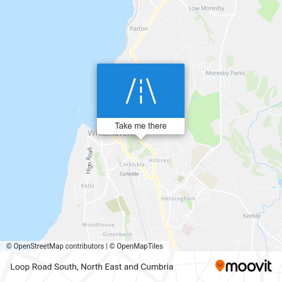 Loop Road South map