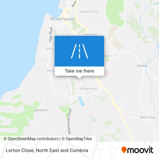 Lorton Close map