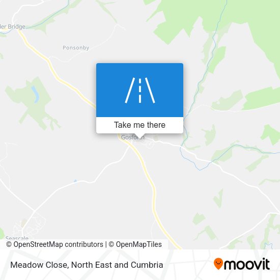 Meadow Close map