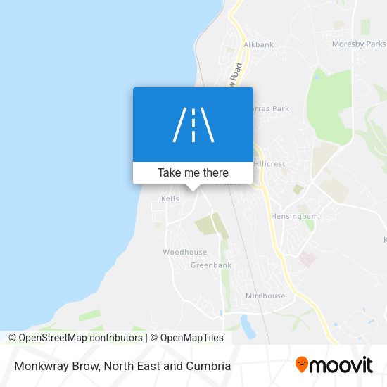 Monkwray Brow map