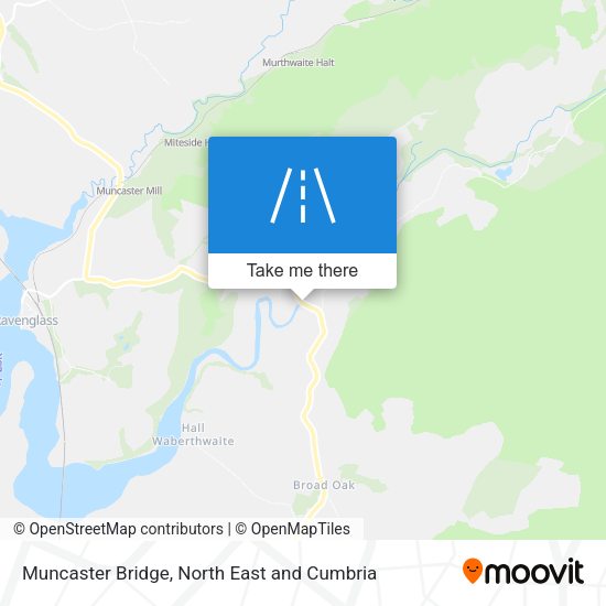 Muncaster Bridge map