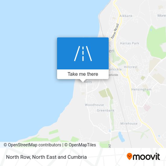 North Row map