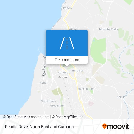 Pendle Drive map