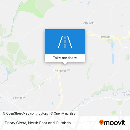 Priory Close map