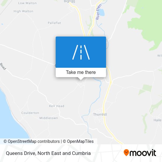 Queens Drive map