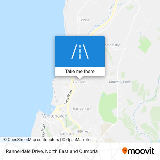 Rannerdale Drive map