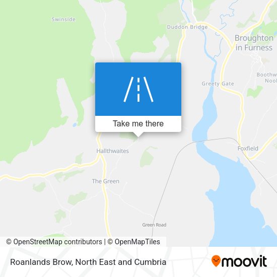 Roanlands Brow map