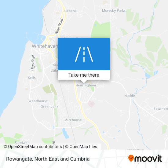 Rowangate map