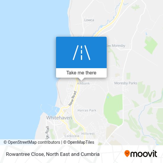 Rowantree Close map