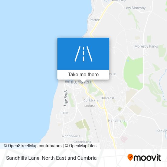 Sandhills Lane map