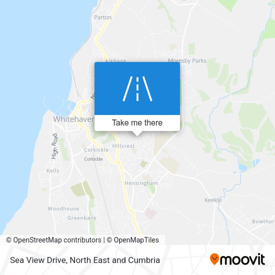 Sea View Drive map
