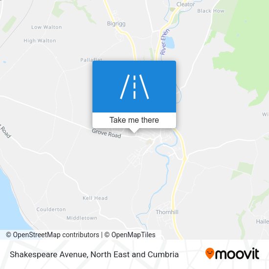 Shakespeare Avenue map
