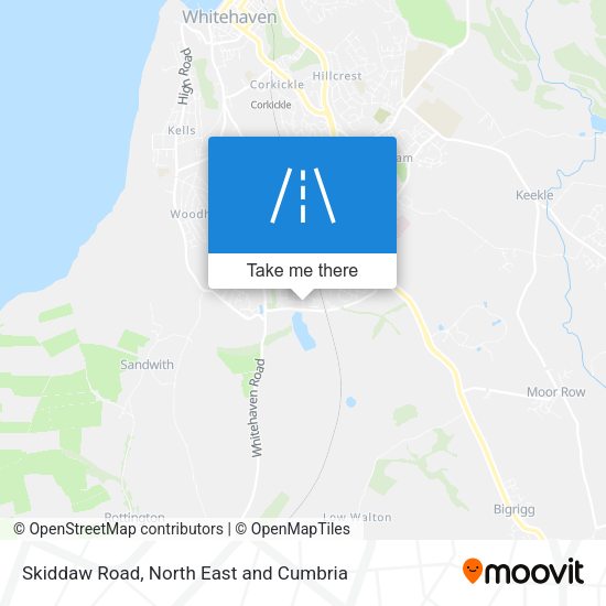 Skiddaw Road map