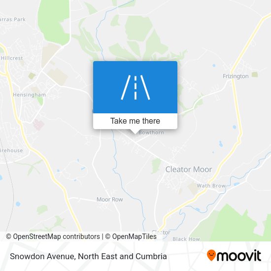 Snowdon Avenue map