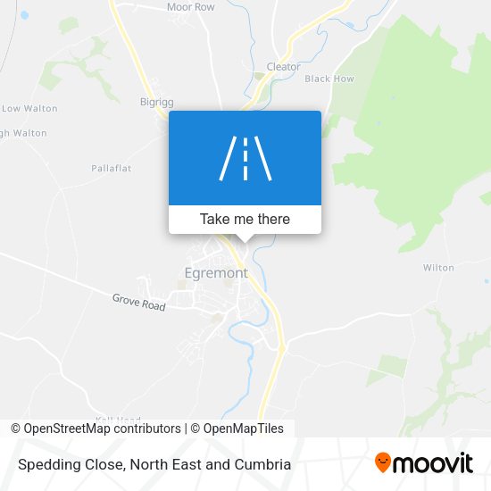 Spedding Close map
