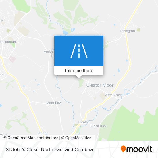 St John's Close map