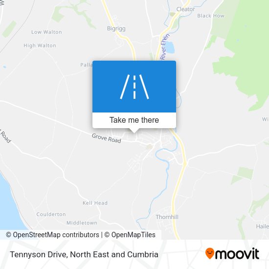 Tennyson Drive map