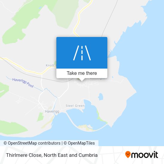 Thirlmere Close map
