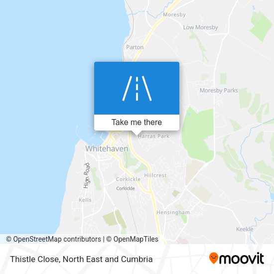 Thistle Close map