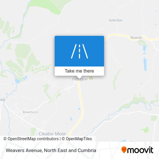 Weavers Avenue map