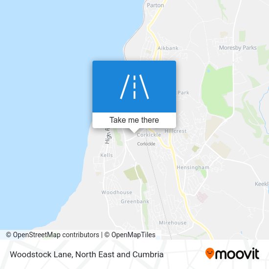 Woodstock Lane map