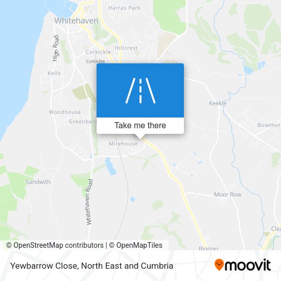 Yewbarrow Close map